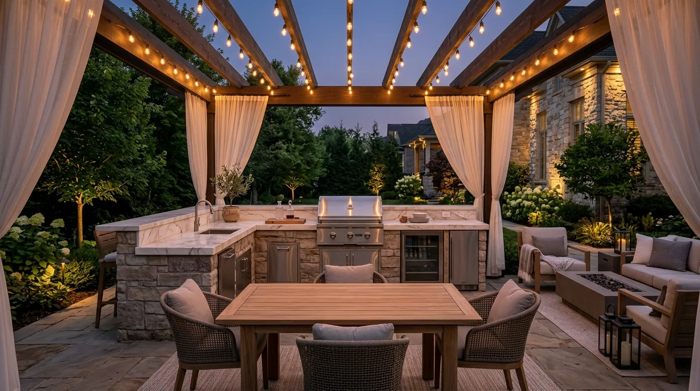 13 Trendy Outdoor Kitchen Patio Design Trends for This Year idea 3