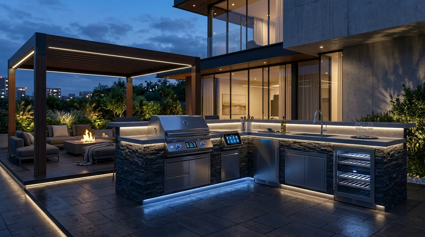 13 Trendy Outdoor Kitchen Patio Design Trends for This Year idea 9