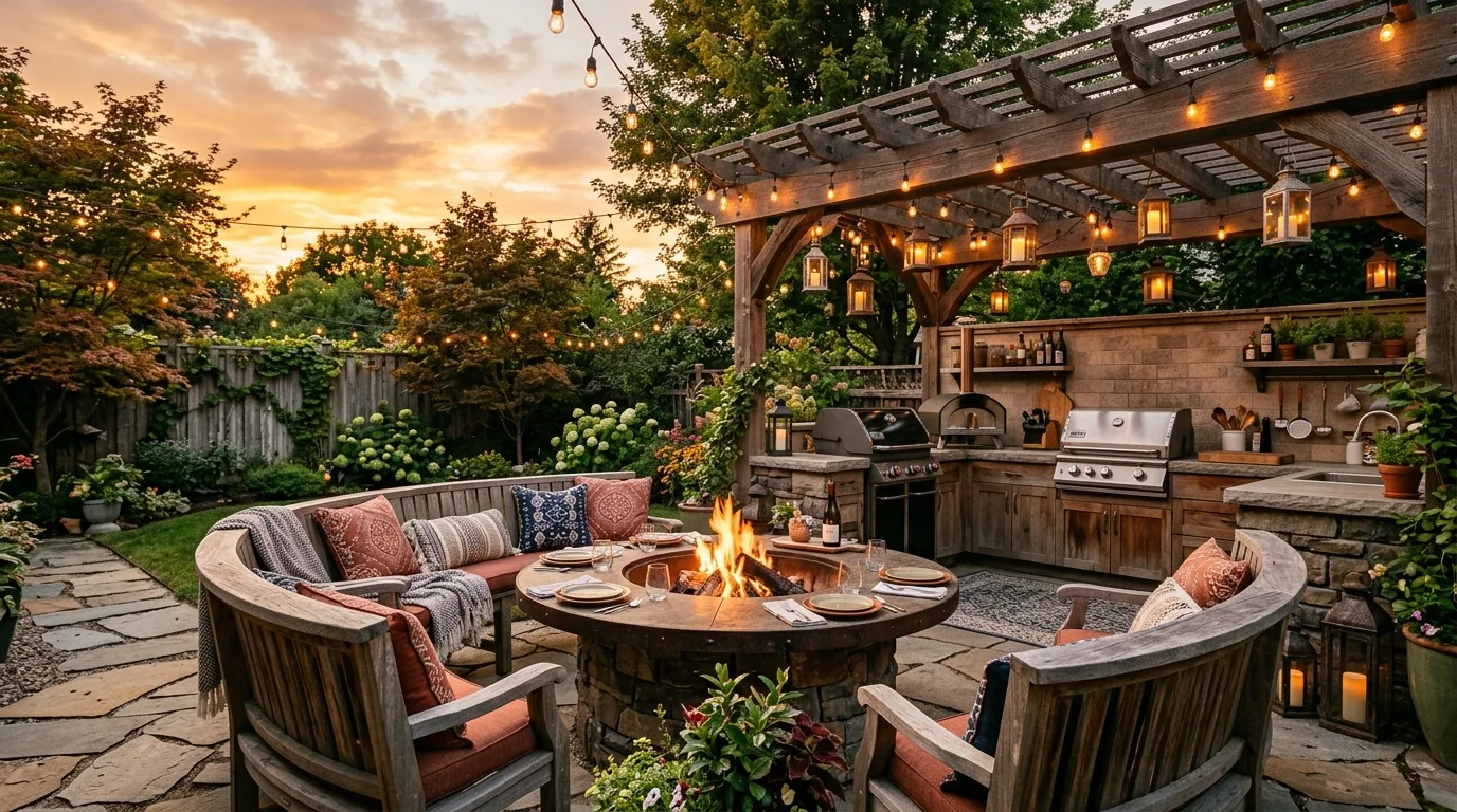 13 Trendy Outdoor Kitchen Patio Design Trends for This Year idea 10