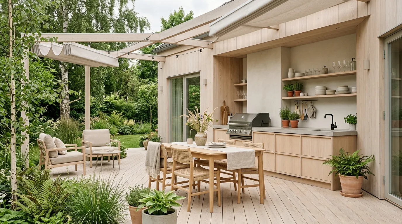 13 Trendy Outdoor Kitchen Patio Design Trends for This Year idea 11