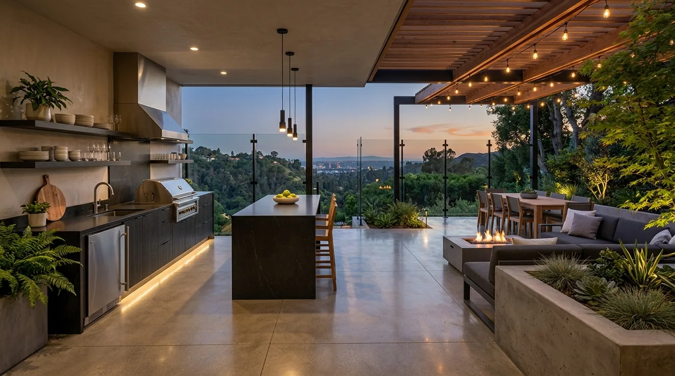 13 Trendy Outdoor Kitchen Patio Design Trends for This Year idea 13