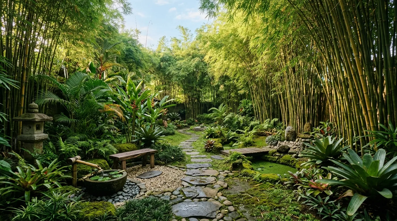 14 Tropical Bamboo Garden Ideas for a Zen Backyard Retreat