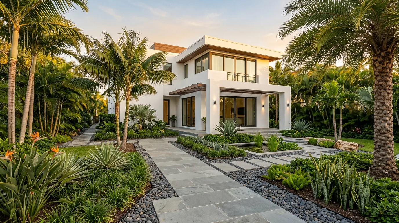 13 Tropical Palm Tree Landscaping Ideas for a Front Yard Paradise idea 2