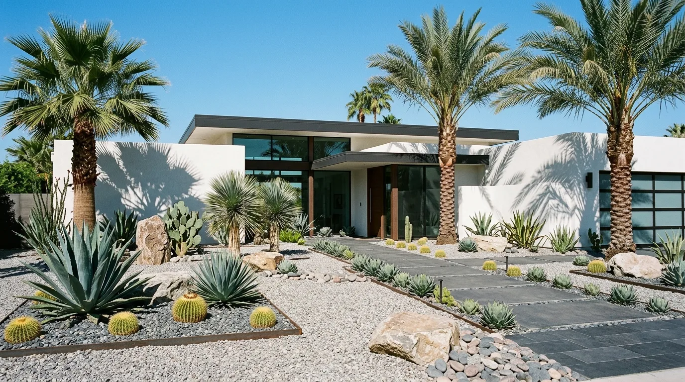 13 Tropical Palm Tree Landscaping Ideas for a Front Yard Paradise idea 7