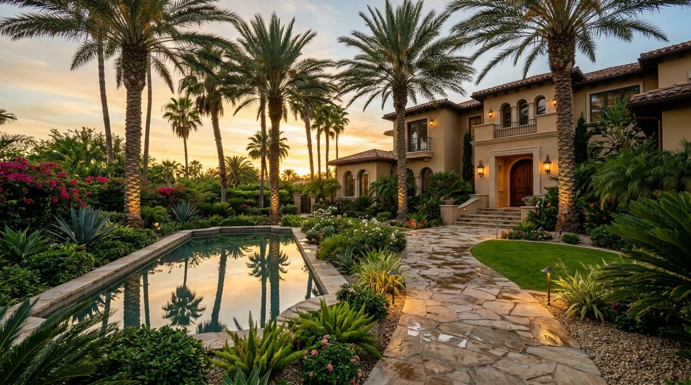 13 Tropical Palm Tree Landscaping Ideas for a Front Yard Paradise idea 8