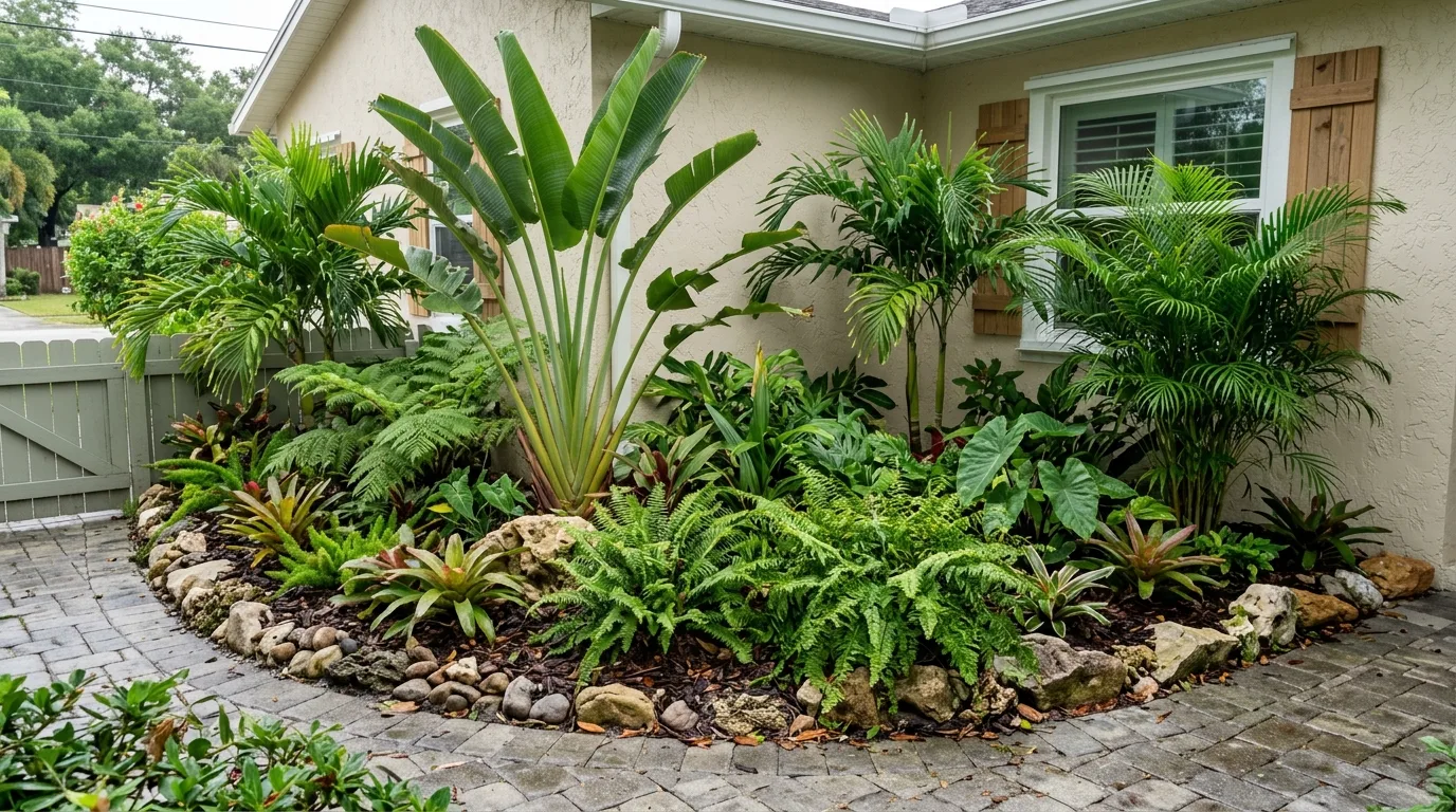 13 Tropical Palm Tree Landscaping Ideas for a Front Yard Paradise idea 11