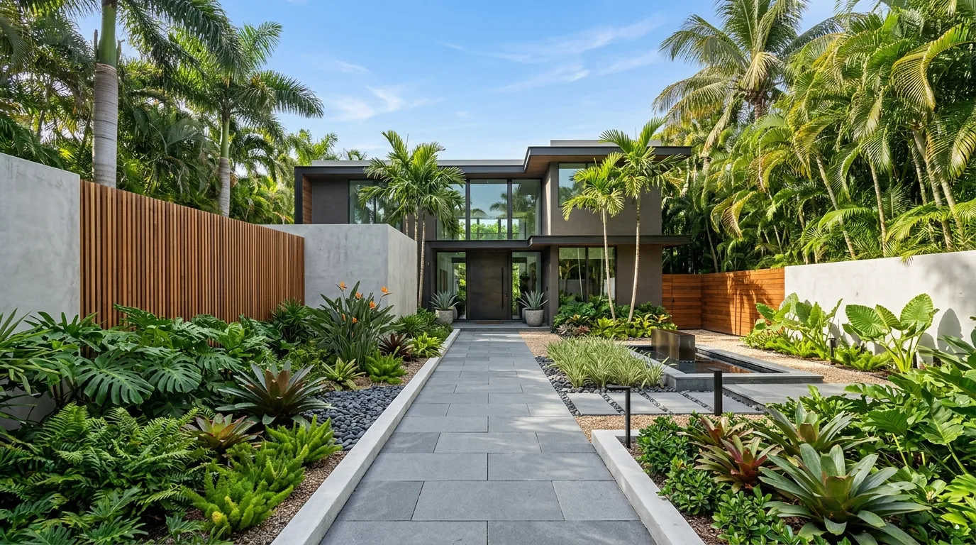 13 Tropical Palm Tree Landscaping Ideas for a Front Yard Paradise idea 12