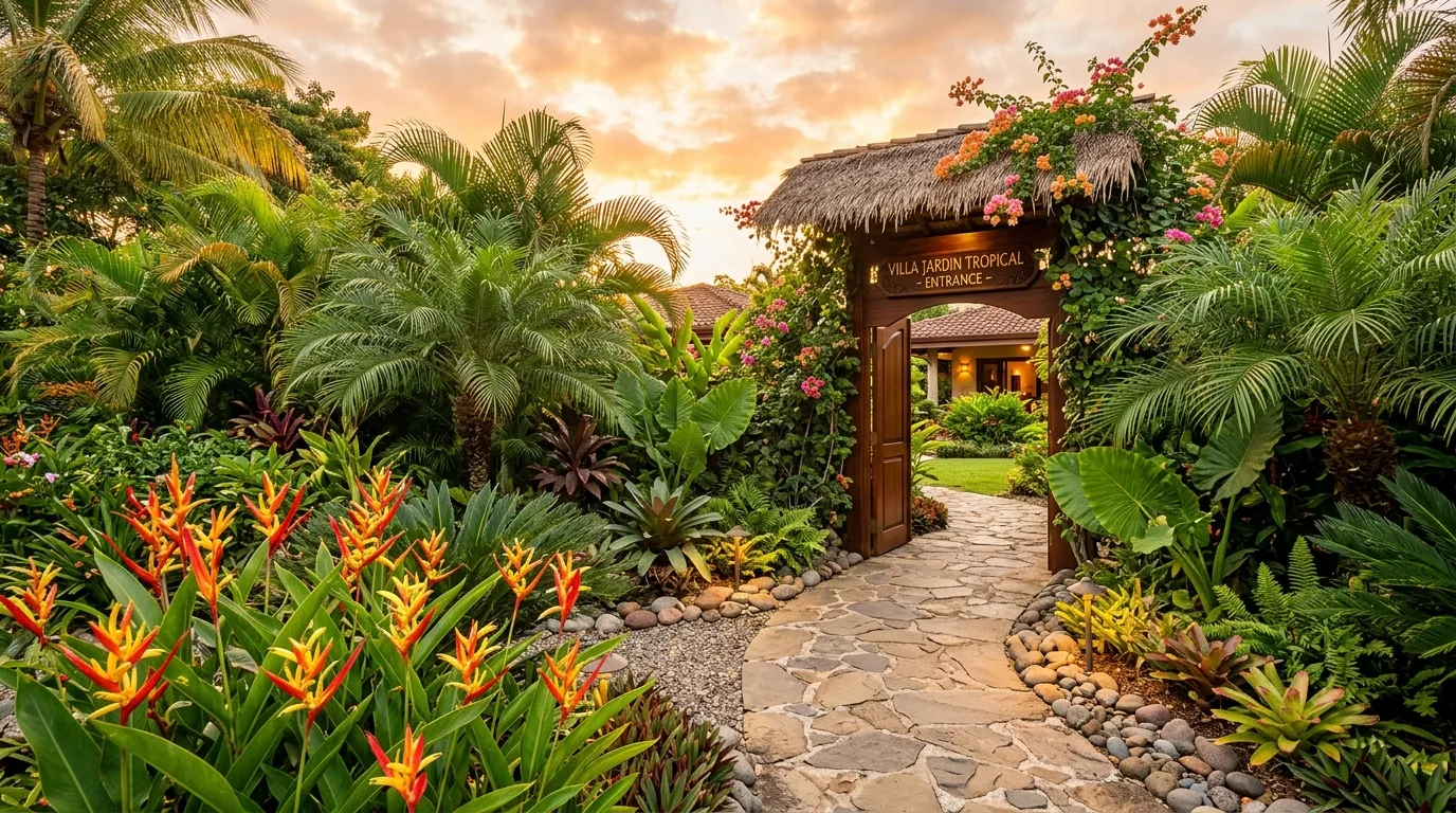 13 Tropical Palm Tree Landscaping Ideas for a Front Yard Paradise idea 13