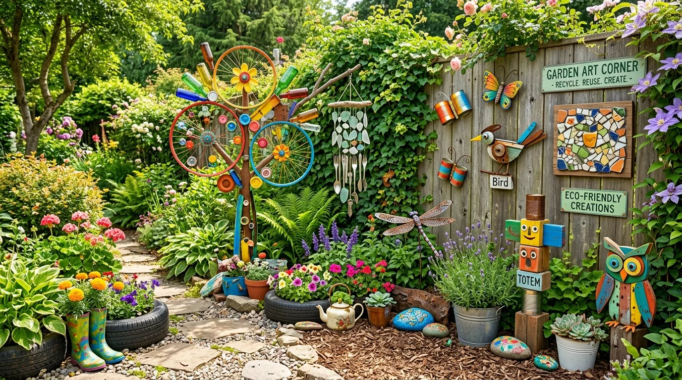 14 Unique Garden Art Ideas to Transform Your Outdoor Oasis idea 9