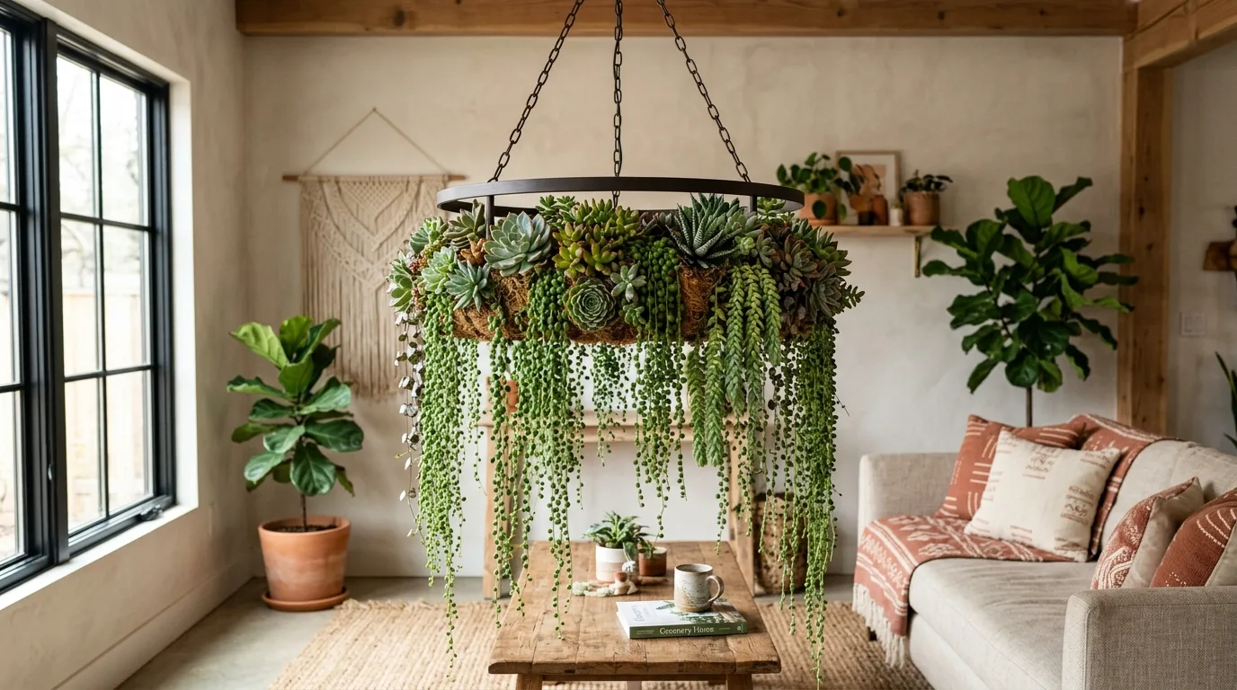 13 Unique Succulent Chandelier Ideas You Have to Try