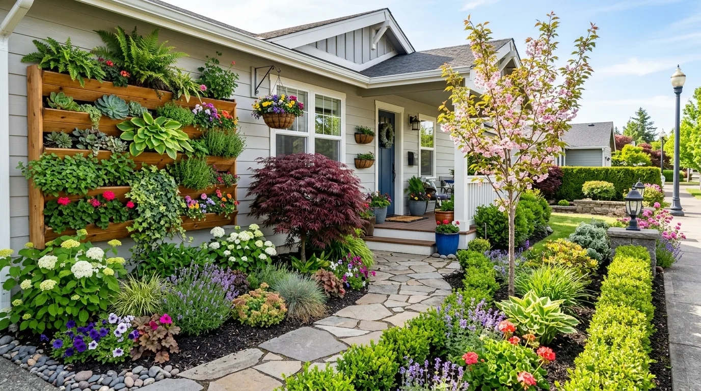 15 Valuable Front Yard Landscape Ideas That Add Home Value idea 8