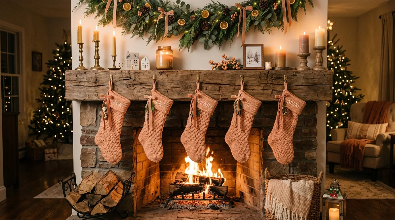 13 Warm Peach Fuzz Color Christmas Decor Ideas to Cozy Up idea 7