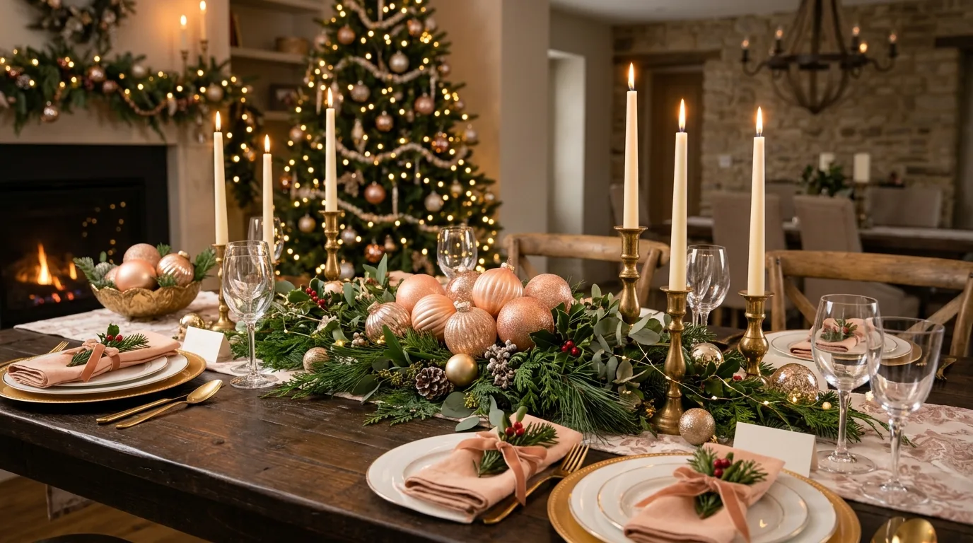 13 Warm Peach Fuzz Color Christmas Decor Ideas to Cozy Up idea 8